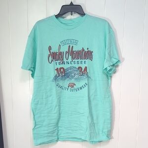 🎀❤️5/$25 NWOT Smoky Mountains Graphic Tee - Mint Green